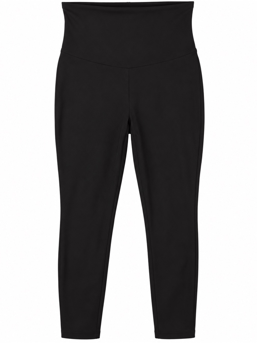 Motherhood Black High-Rise Maternity Capri Leggings